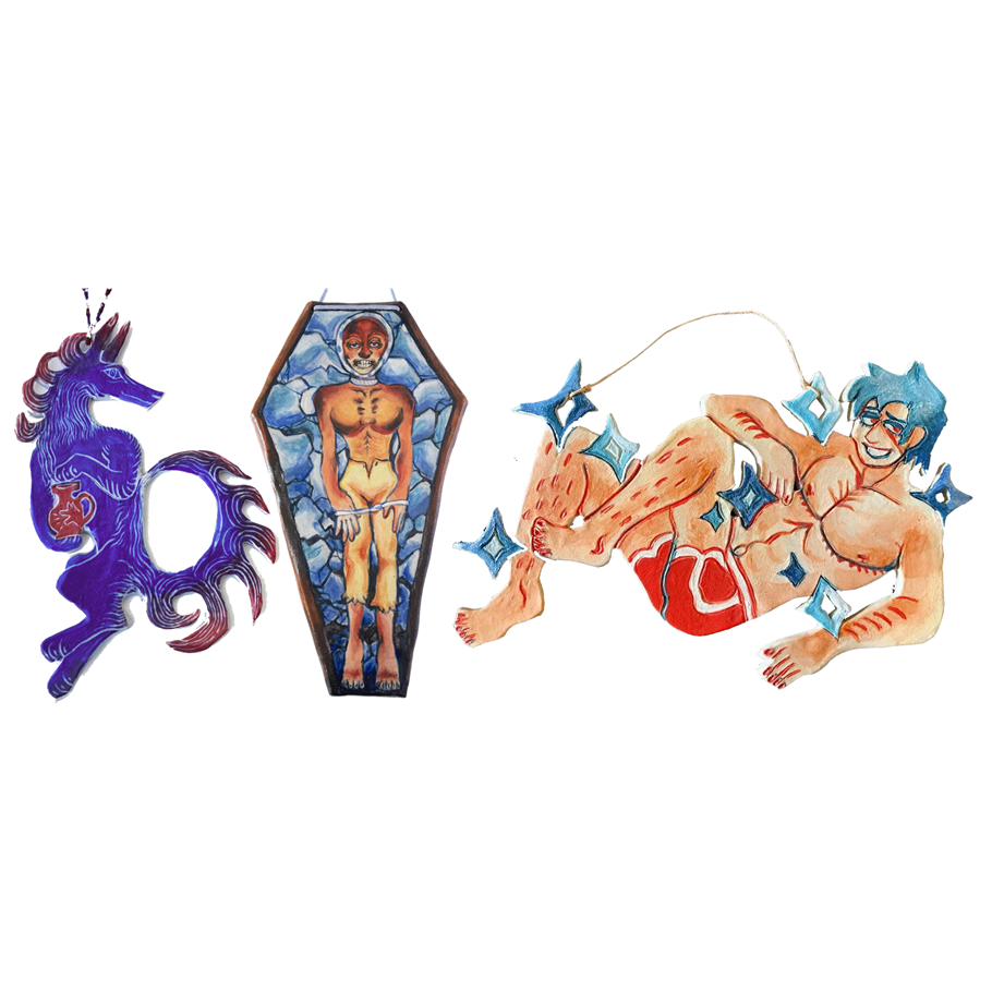 wall hangs of some of my characters!